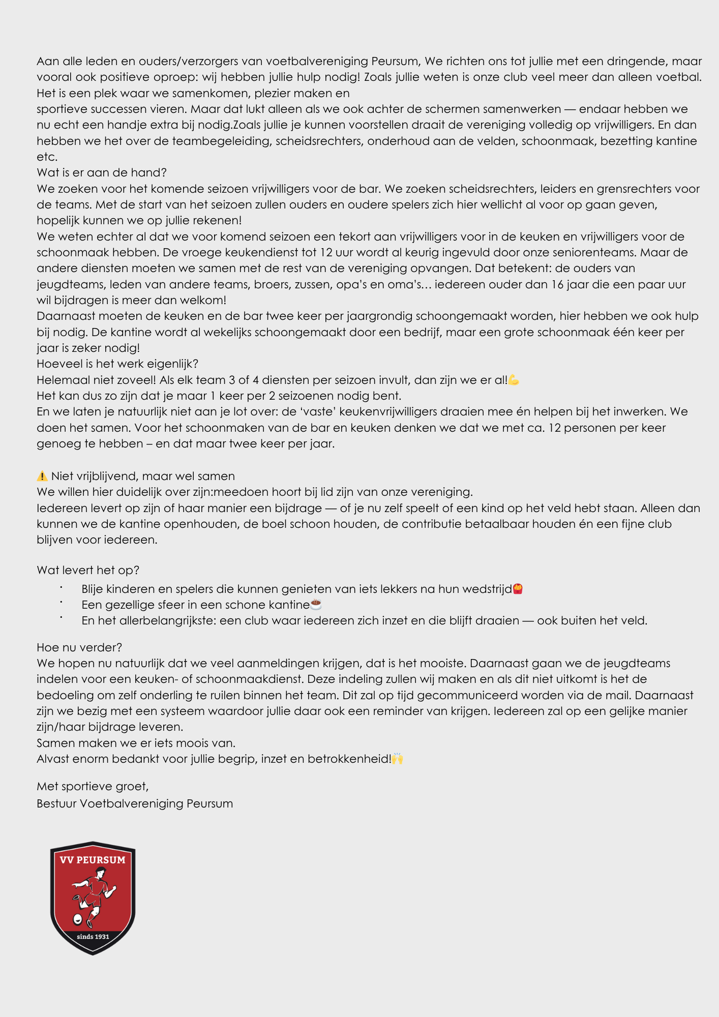 Vrijwilligersoproep: &quote;vanzelfsprekende dienstverlening&quote;