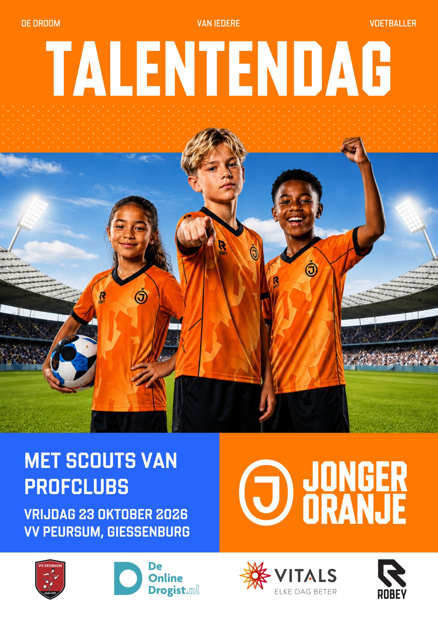 ⚽ Jonger Oranje komt naar VV Peursum!⚽